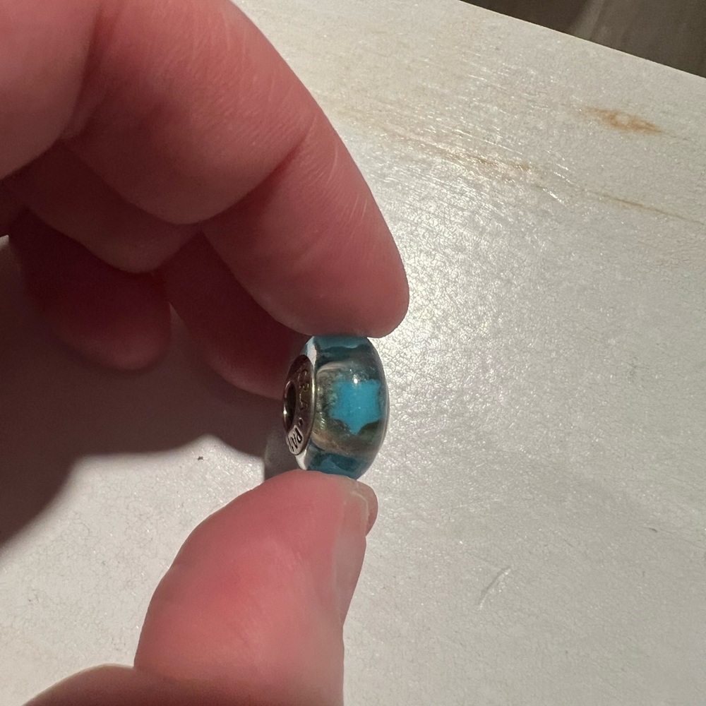 Pandora Blue Star ⭐️ Murano Glass Charm - Picture 3 of 6